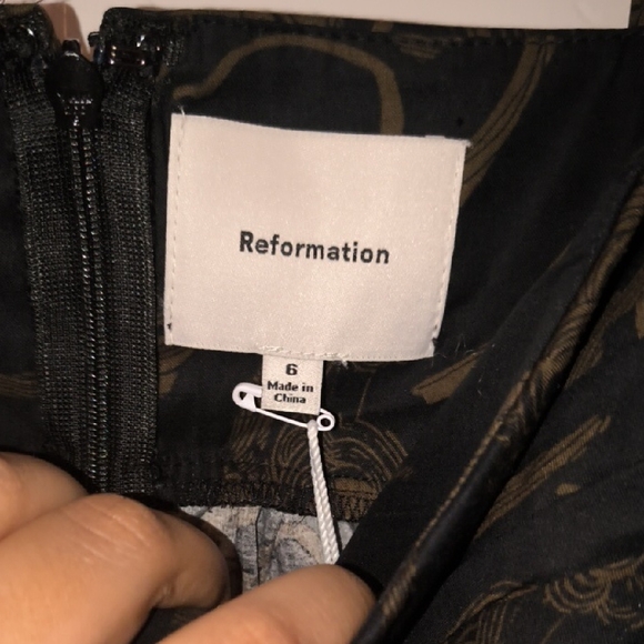 NWT Reformation | Dark Floral Mini Dress - Picture 2 of 7